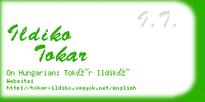 ildiko tokar business card